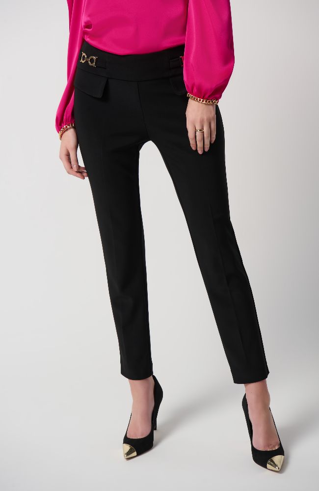 Bonded Silky Knit Pull On Pant