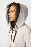 Woven Hooded Trapeze Coat