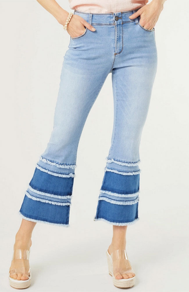 OMG ZoeyZip Flare Ankle Jeans