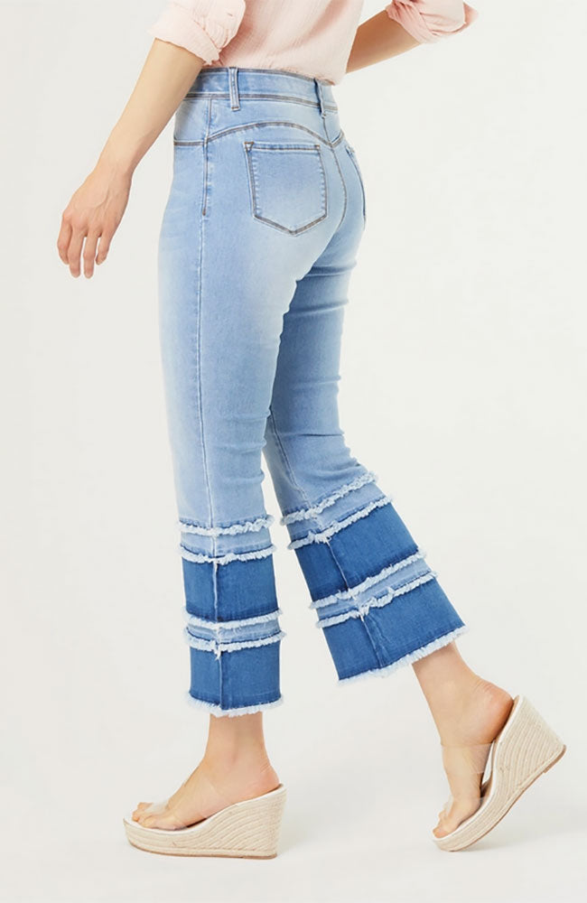 OMG ZoeyZip Flare Ankle Jeans