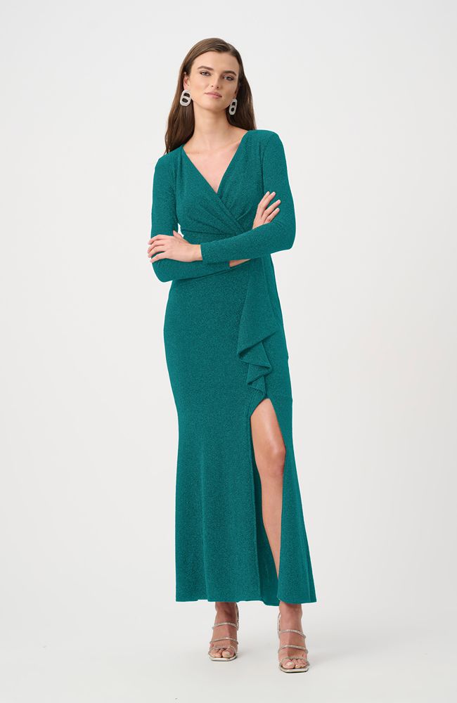 Sparkle Knit Wrap Gown – shoprodeodrive