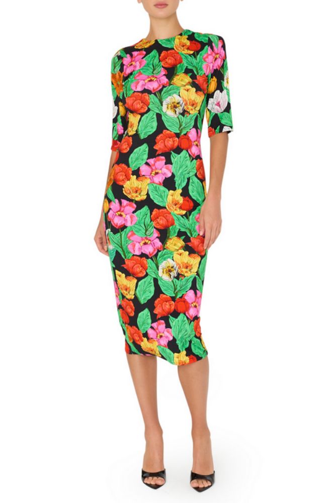 2000 jersey dress Tulip Rosette Jersey Dress – shoprodeodrive