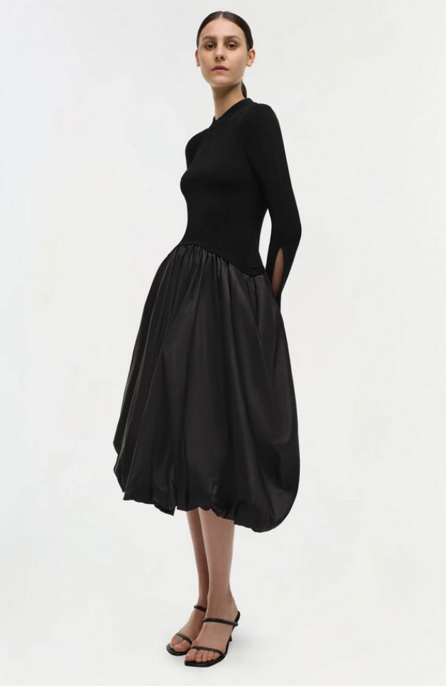 Kenlie Mock Neck Midi Dress  shoprodeodrive