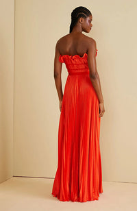 Losey Ruffle Neck Gown