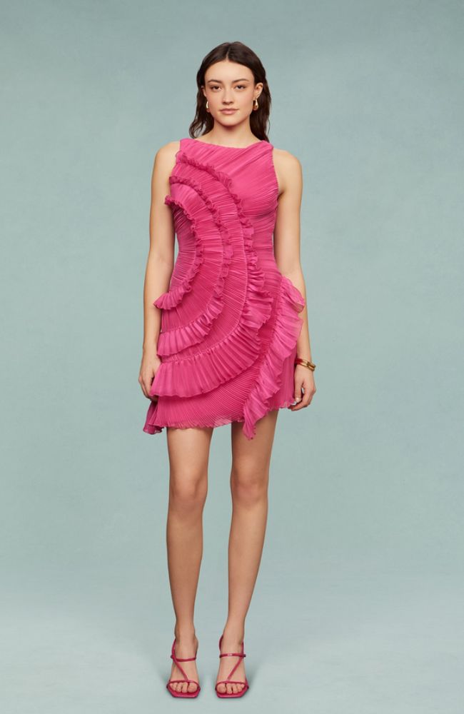 cascading mini dress Emilia Cascade Mini Dress – shoprodeodrive