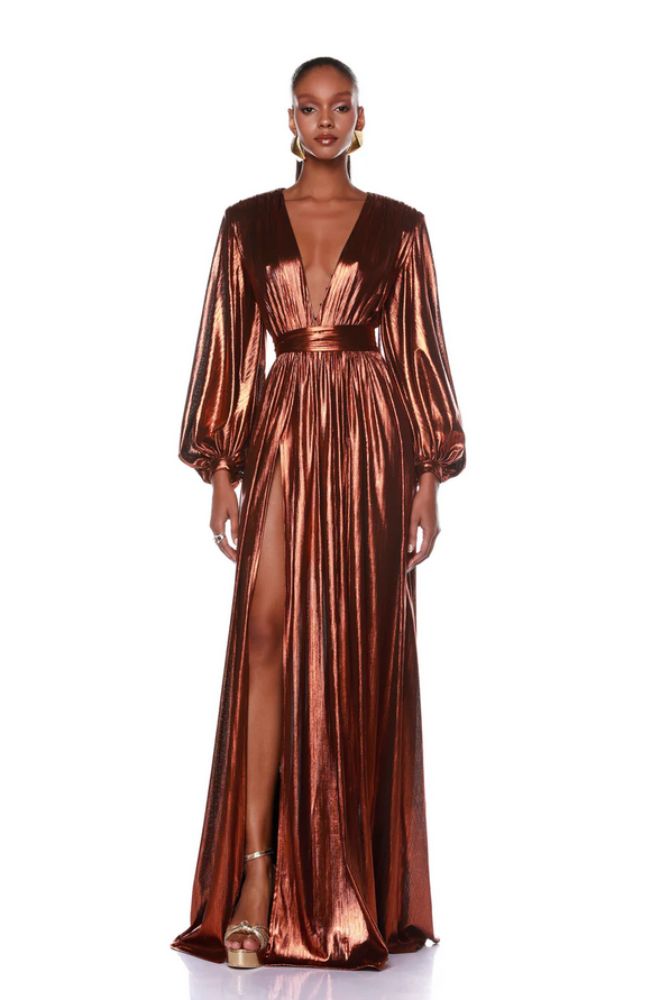 Zoe Copper Gown shoprodeodrive Zoe Copper Gown shoprodeodrive