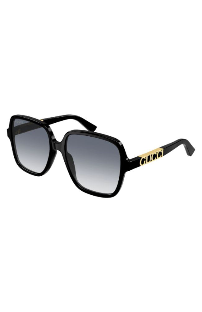 Gucci Logo Script Sunglasses in Black – shoprodeodrive display picture 2