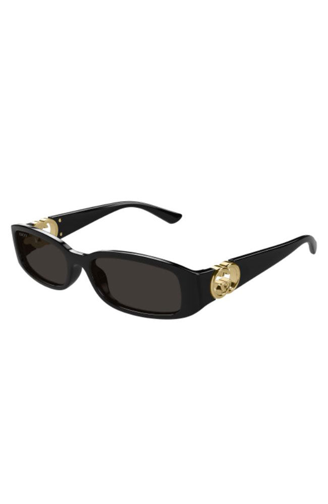 Gucci Sunglasses Minimal Black Gold Logo – shoprodeodrive display picture 2