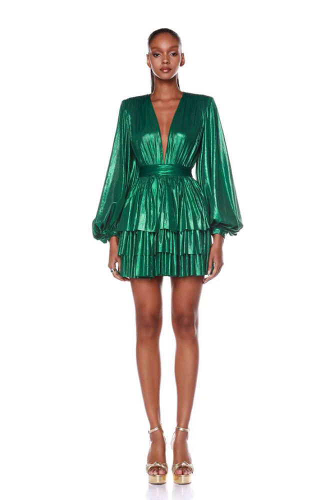 Bedouin Metallic Mini Dress – shoprodeodrive