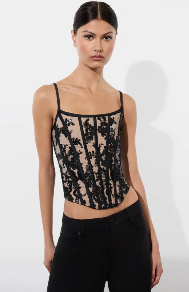 Cressida Scoop Neck Corset Top – shoprodeodrive