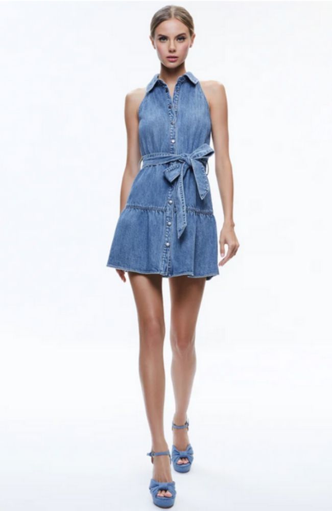 Miranda Mini Denim Dress – shoprodeodrive