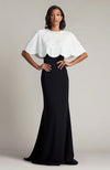 Ivory Cape Black Gown