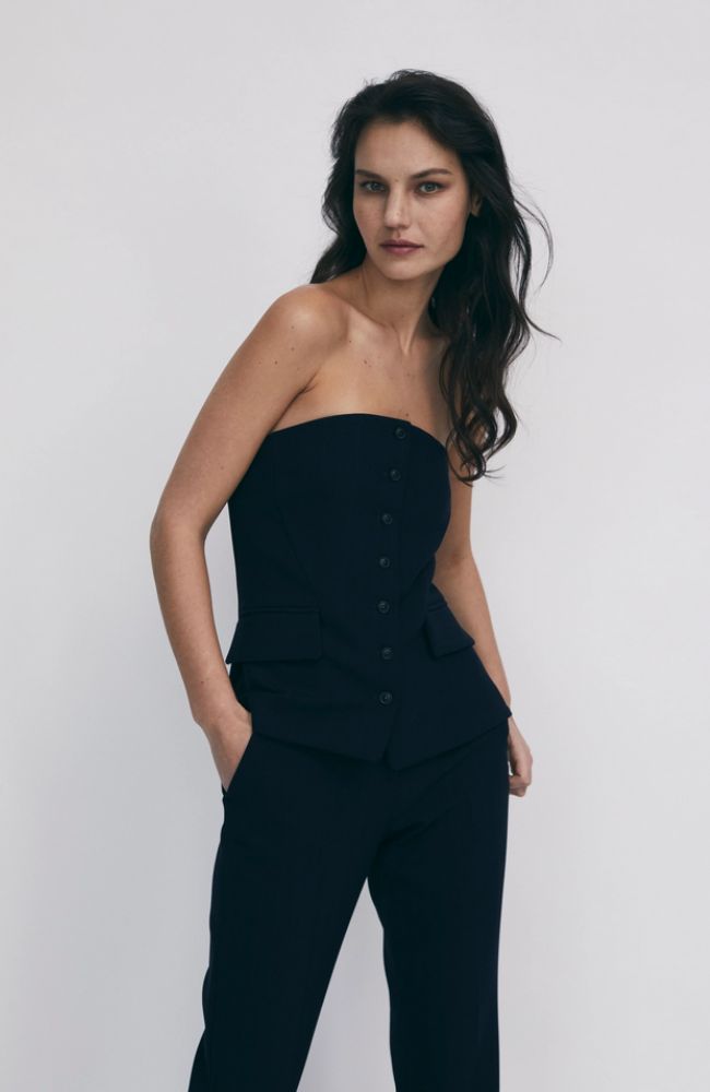 Pinstripe Bustier – shoprodeodrive