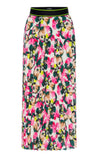 Warhol Floral Pleated Skirt
