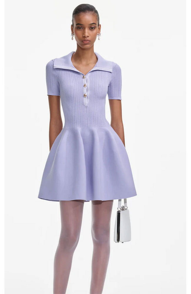Lilac Ribbed Knit Mini Dress shoprodeodrive Lilac Ribbed Knit Mini Dress shoprodeodrive