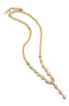 Joie Petite Lariat Necklace Gold/Cubic Zirconia