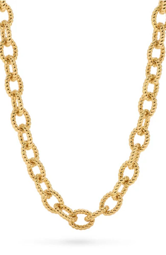 Victoria Small Chain Necklace 18" Gold