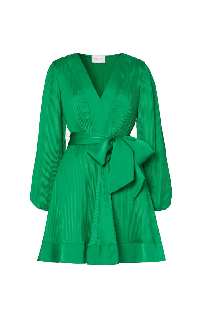 Liv Satin Pleated Dress – shoprodeodrive