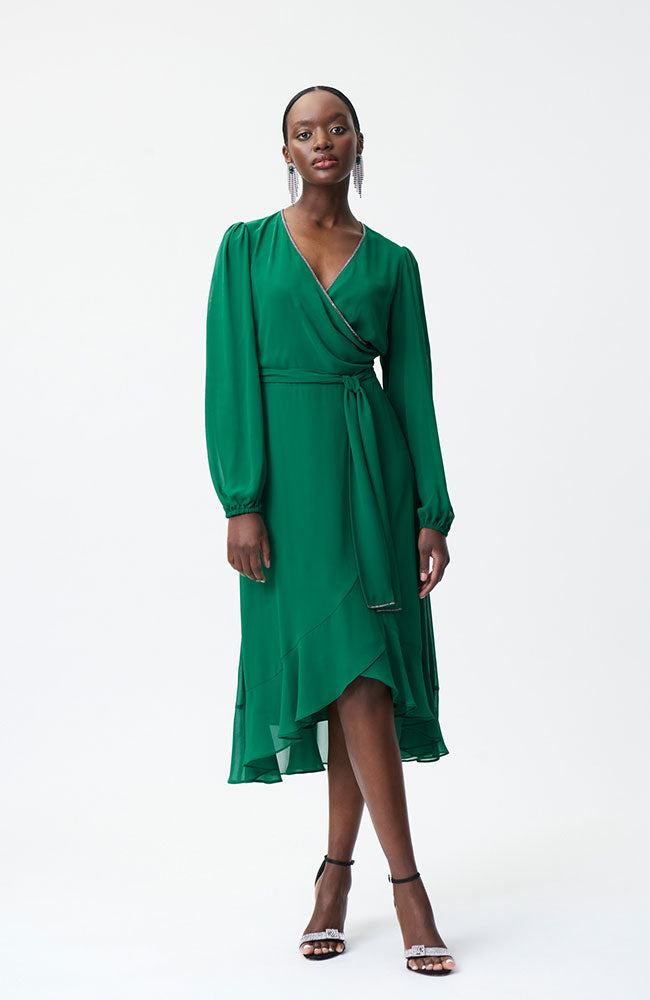 Belted Layered Wrap Dress shoprodeodrive Belted Layered Wrap Dress shoprodeodrive