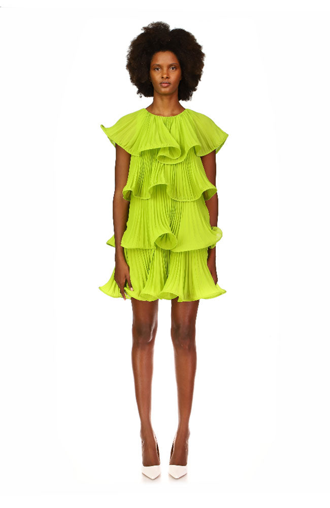 Breeta Dress in Lime – shoprodeodrive