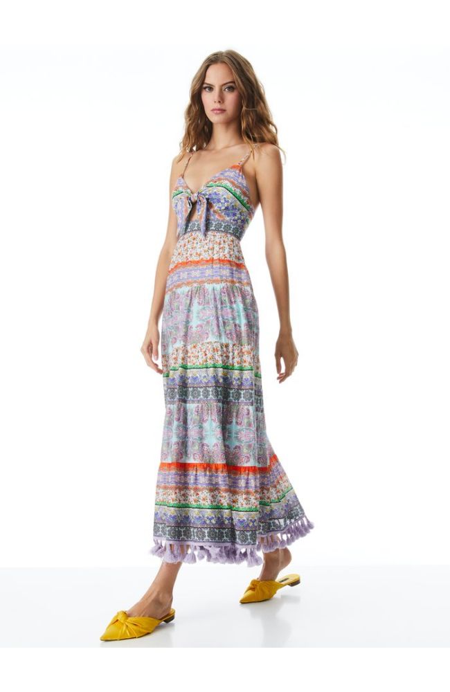 Alice + Olivia Minka Maxi Dress, 8 / Multi