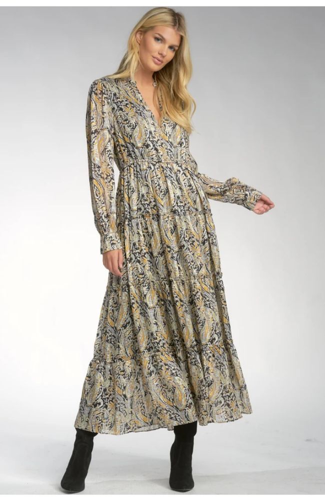 deep v midi dress Deep V Neck Midi Dress