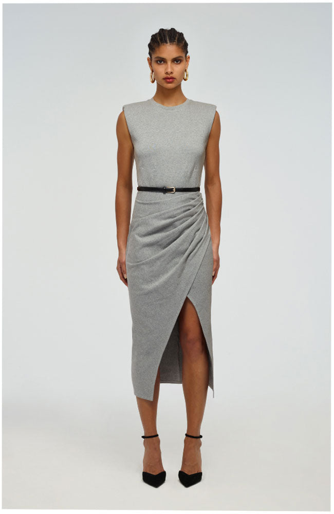 Marl Jersey Midi Dress shoprodeodrive Marl Jersey Midi Dress shoprodeodrive