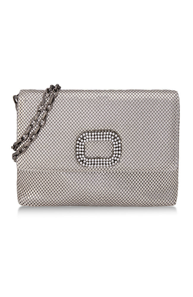 Audrey Clutch in Pewter