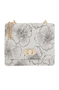 Ella Crossbody Gold Blk Wh Flw