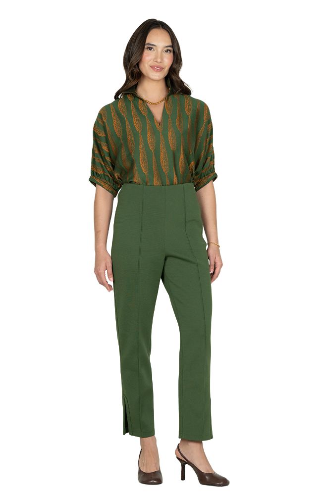 Slim Pant in Black Forest
