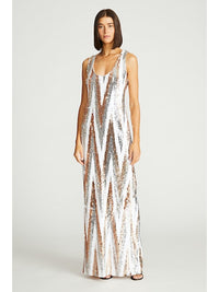 Eleanor Gown in Chevron Sequin
