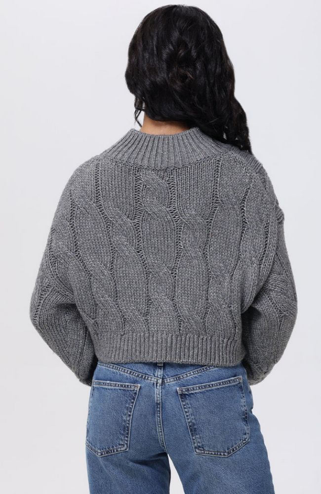 Lola Lurex Cable Crop Pullover