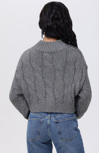 Lola Lurex Cable Crop Pullover