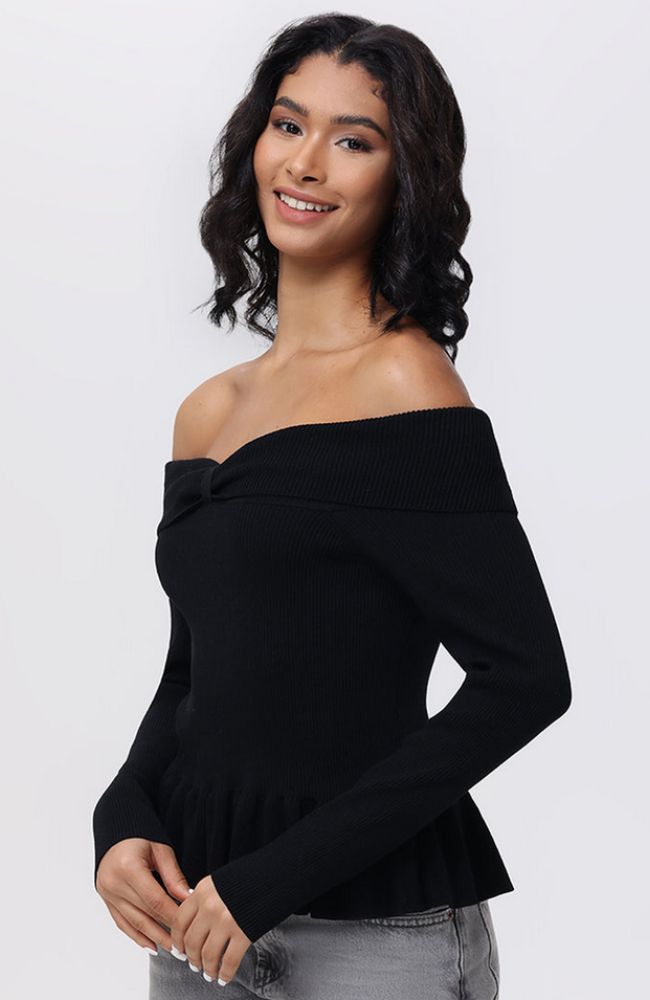 Morgan Off Shoulder Peplum Top