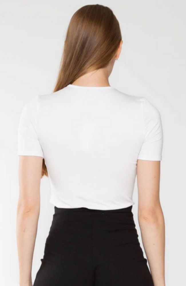 Fitted T Shirt in White