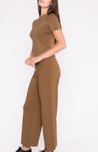 Ponte Knit Straight Leg Pant