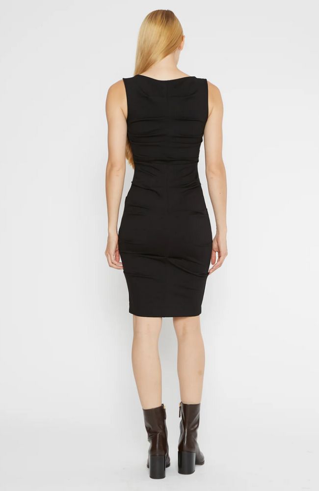 Ponte Knit Ruched Dress