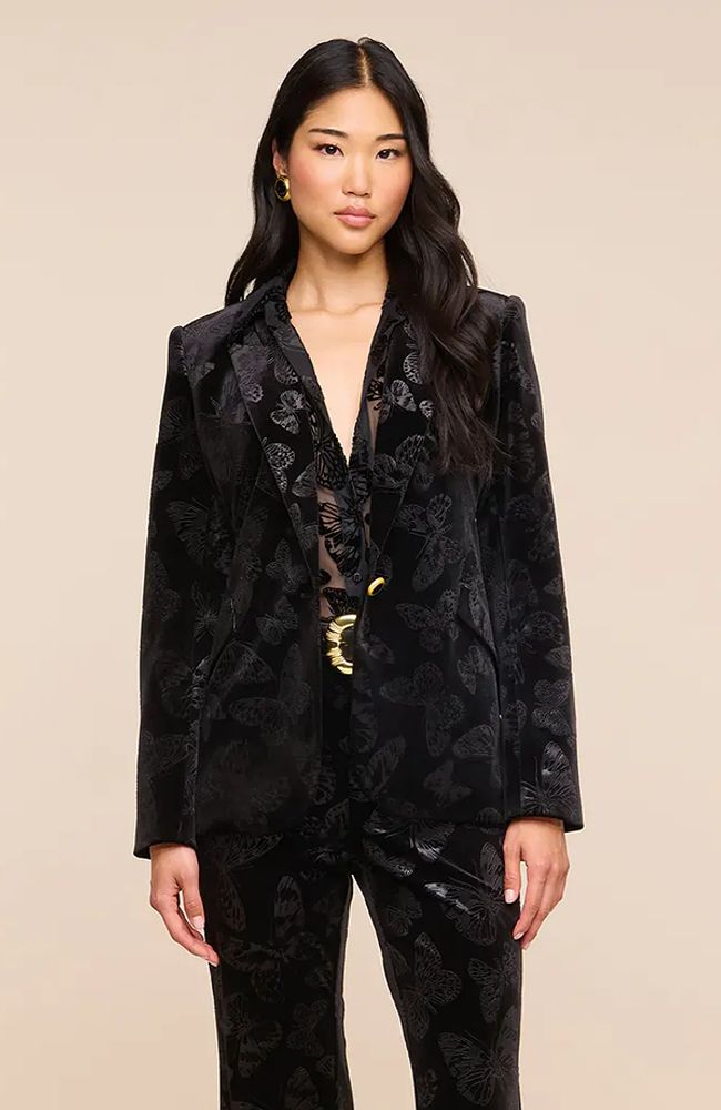 Chamberlain Blazer in Black Butterfly