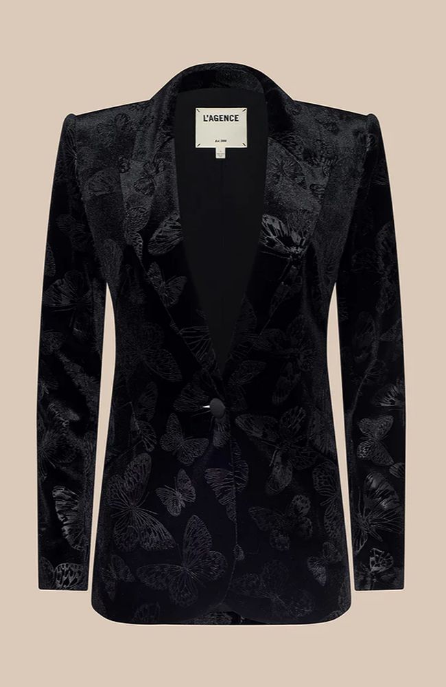 Chamberlain Blazer in Black Butterfly