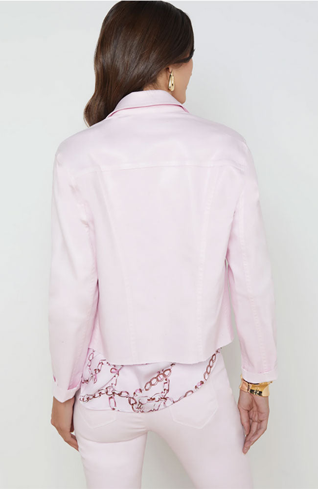 Janelle Slim Raw Jacket Lilac