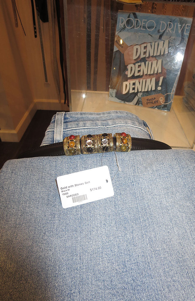 Gold with Stones Belt