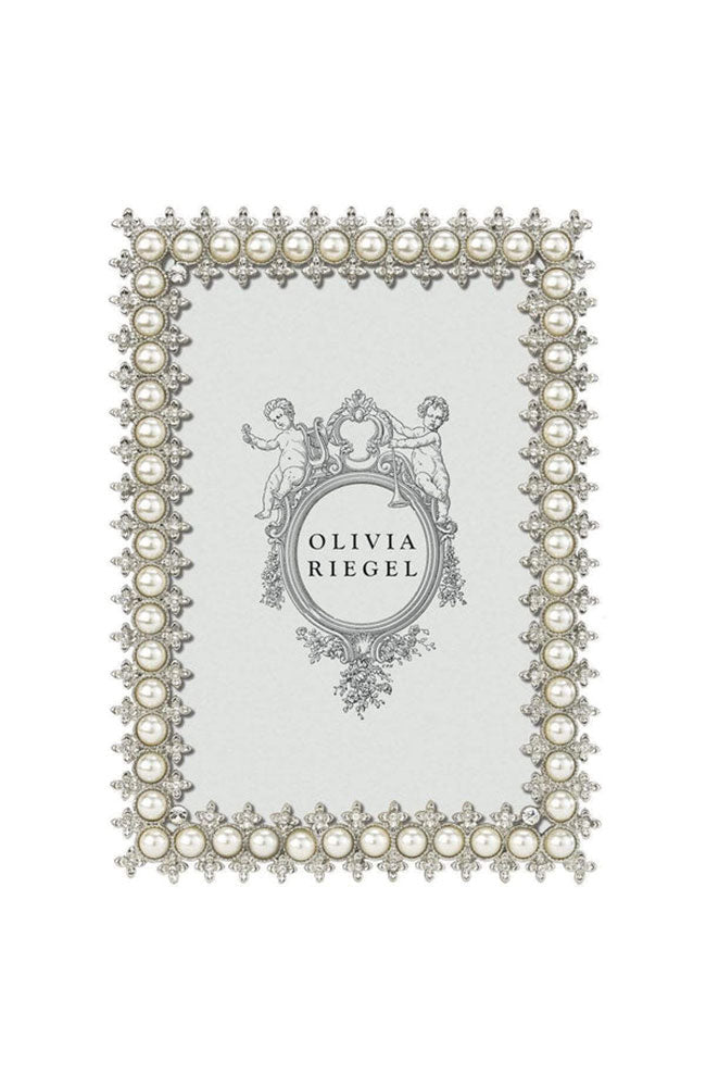 Silver Crystal Pearl 4x6 Frame
