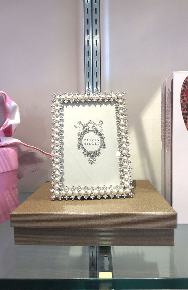 Silver Crystal Pearl 4x6 Frame
