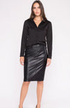 Vegan Leather Pencil Skirt