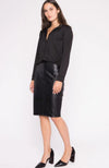 Vegan Leather Pencil Skirt
