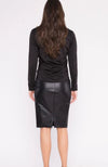 Vegan Leather Pencil Skirt