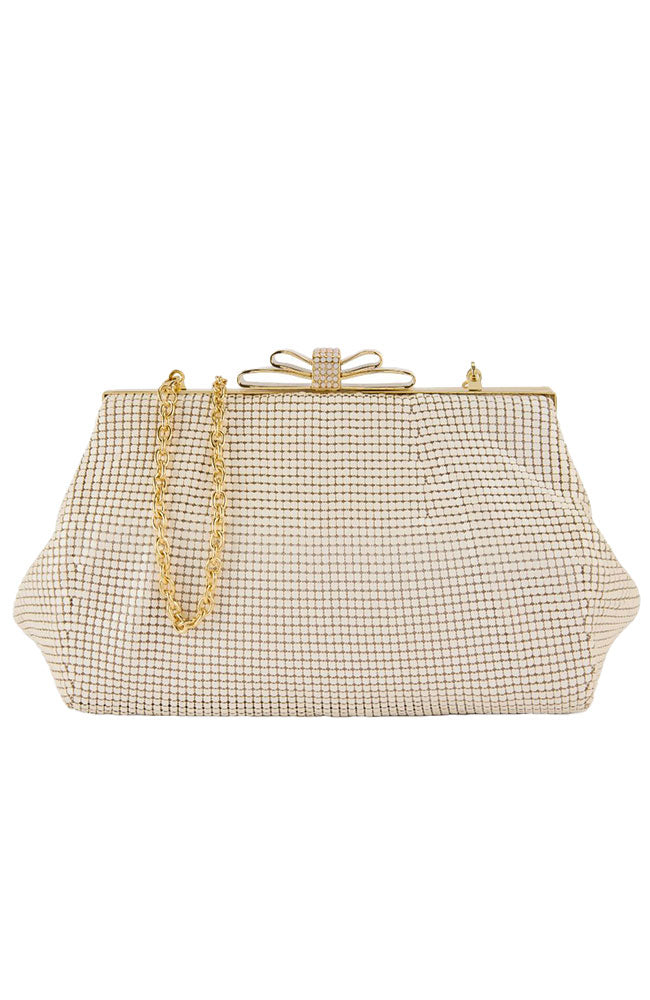 Blake Bow Clutch in Pearl