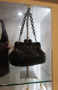 Nora Curvey Clutch in Black