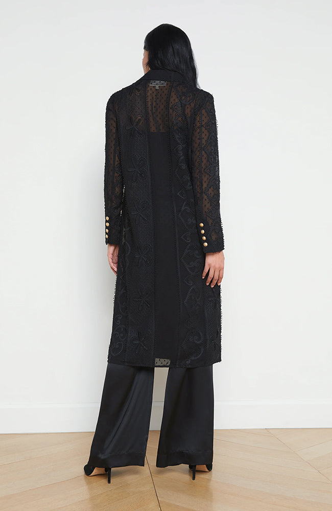 Black Dottie Duster