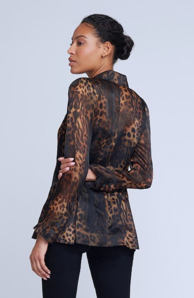 Tamara Sheer Blazer in Brown